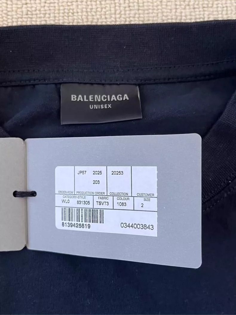 Balenciaga Balenciaga Scholl Letter Short Sleeve T-Shirt-yf Size US M / EU 48-50 / 2 - 4 Thumbnail