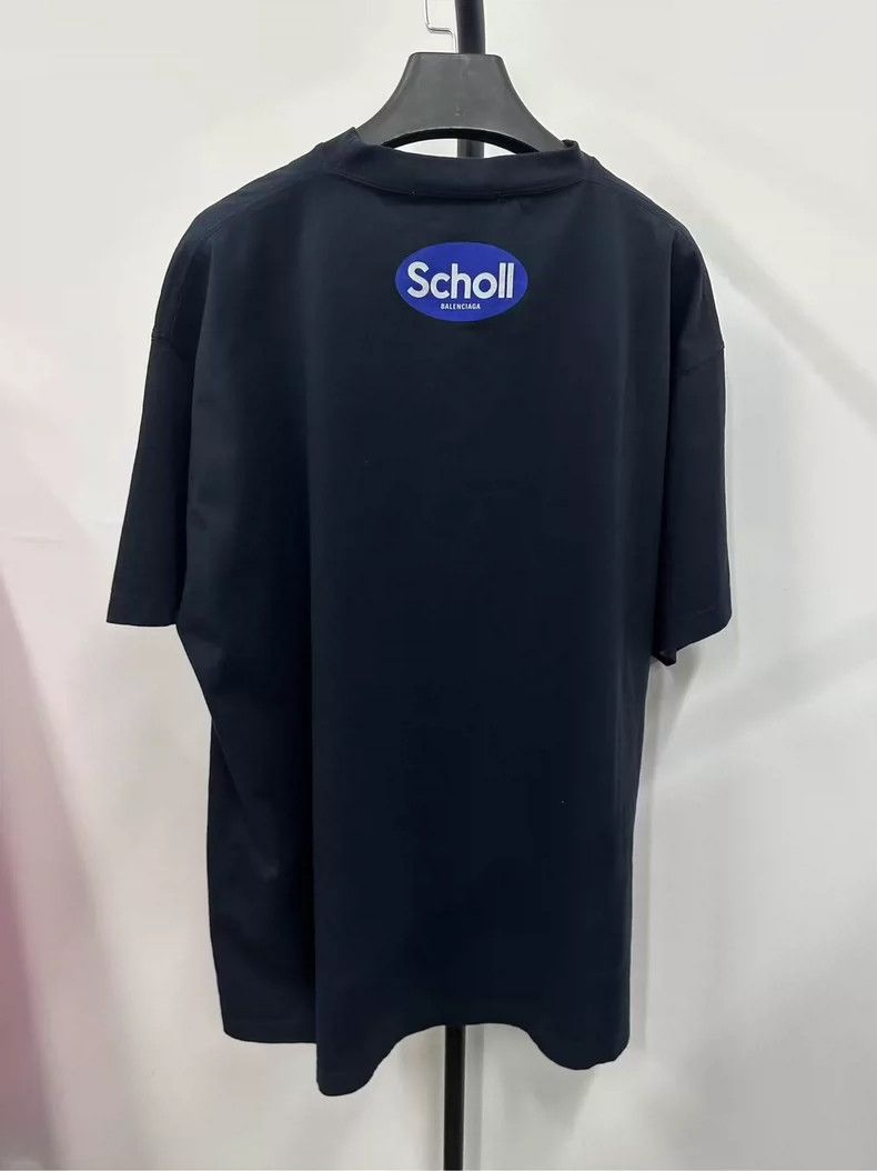 Balenciaga Balenciaga Scholl Letter Short Sleeve T-Shirt-yf Size US M / EU 48-50 / 2 - 2 Thumbnail