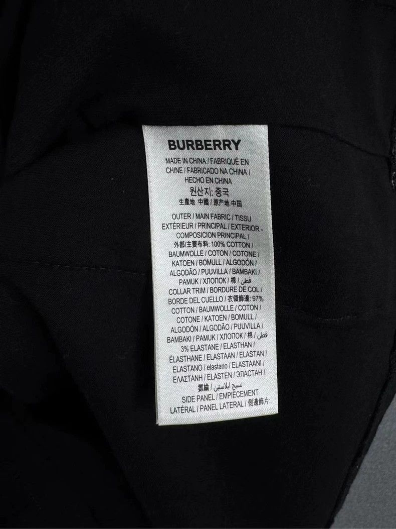Burberry Burberry Check Side Black Short Sleeve Shirt-yf Size US L / EU 52-54 / 3 - 4 Thumbnail