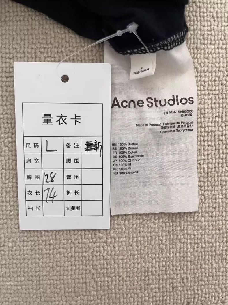 Acne Studios Acne Studios Black Short Sleeve T-Shirt-yf Size US L / EU 52-54 / 3 - 5 Thumbnail