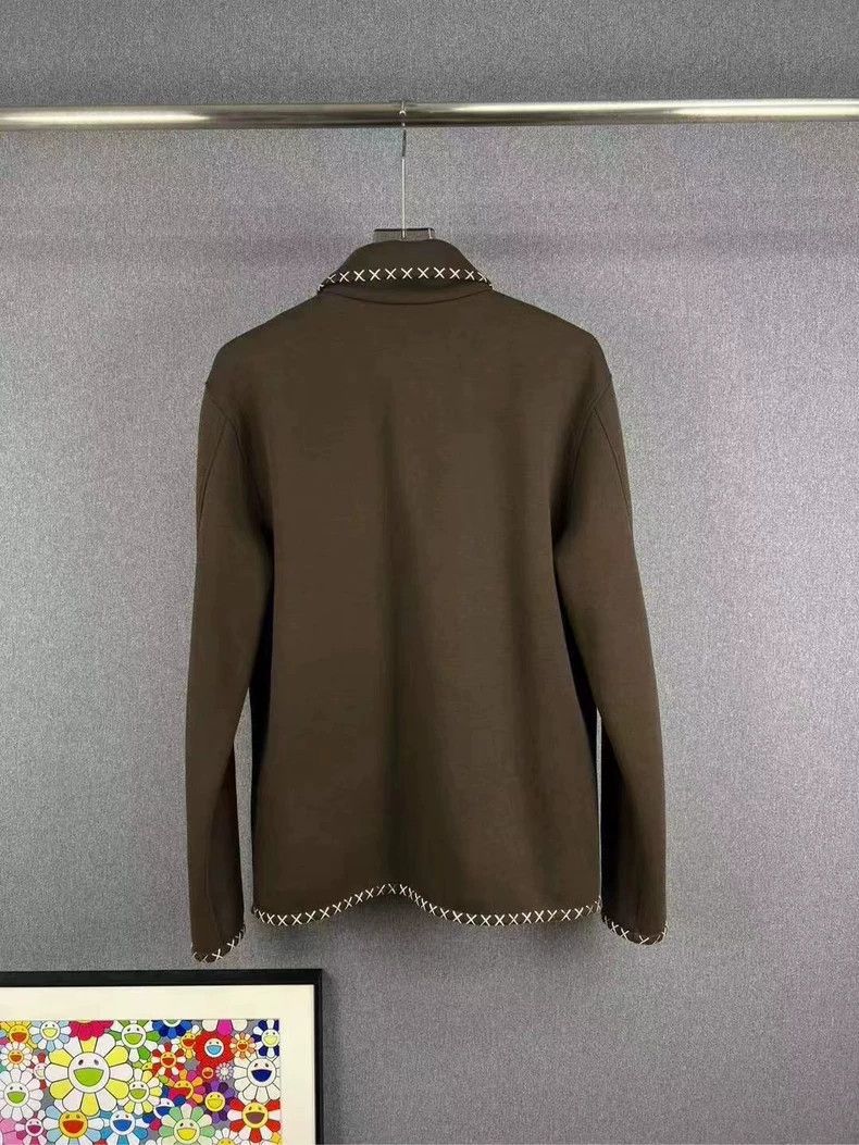 Louis Vuitton Louis Vuitton Brown Embroidered Jacket-yf Size US M / EU 48-50 / 2 - 2 Thumbnail