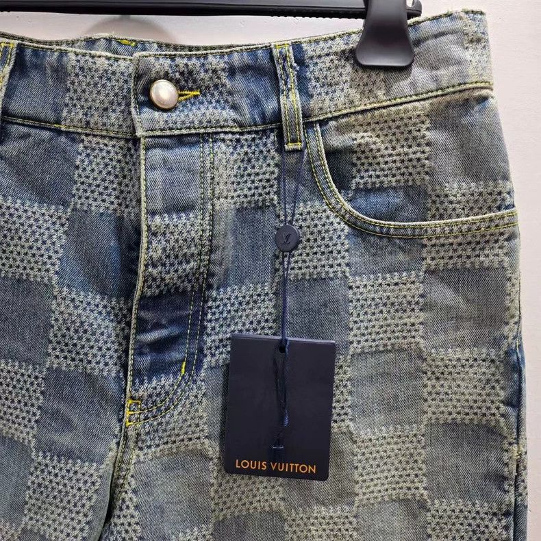 Louis Vuitton Louis Vuitton Checkered Logo Flared Jeans-yf Size US 33 - 2 Thumbnail