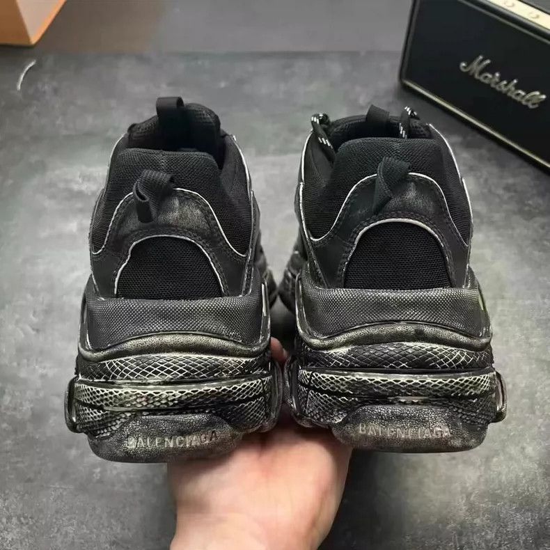Balenciaga Balenciaga Triple S Black Gray Sneakers-yf Size US 10 / EU 43 - 6 Thumbnail