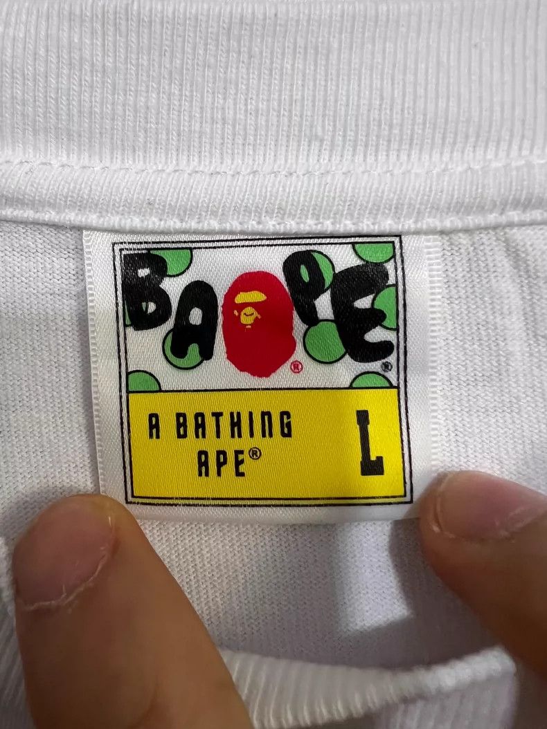 Bape Bape Shark Short Sleeve T-shirt in Pink Size L / US 10 / IT 46 - 3 Thumbnail