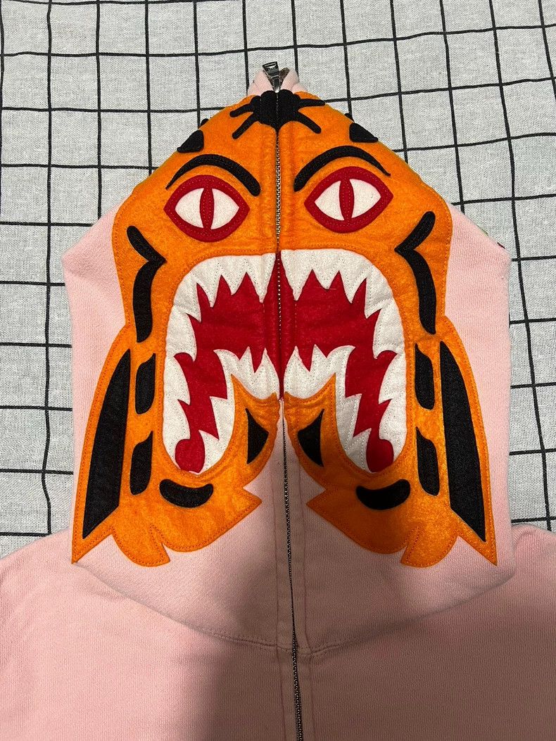 Bape Bape Pink Tiger Graphic Zip-Up Hoodie Size M / US 6-8 / IT 42-44 - 3 Thumbnail
