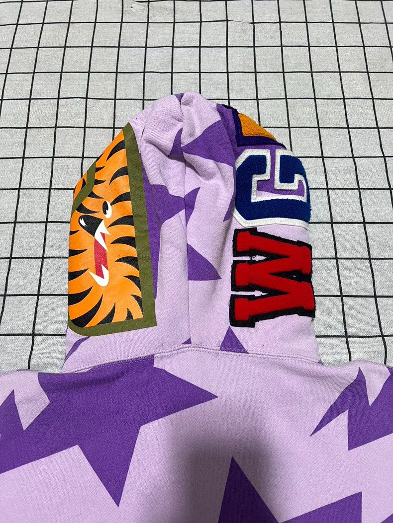 Bape Bape Limited Edition Shark Hoodie with Stars Size ONE SIZE - 3 Thumbnail