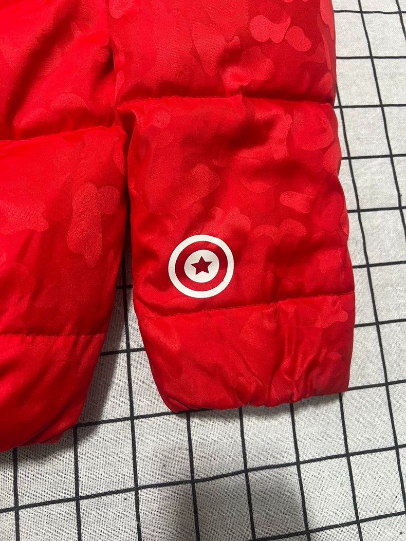 Bape Bape Red Camo Shark Puffer Jacket Medium Size M / US 6-8 / IT 42-44 - 7 Thumbnail
