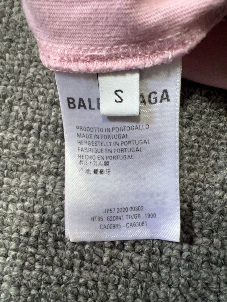 Balenciaga Balenciaga Pink Crew Short Sleeve T-Shirt Size S / US 4 / IT 40 - 4 Thumbnail
