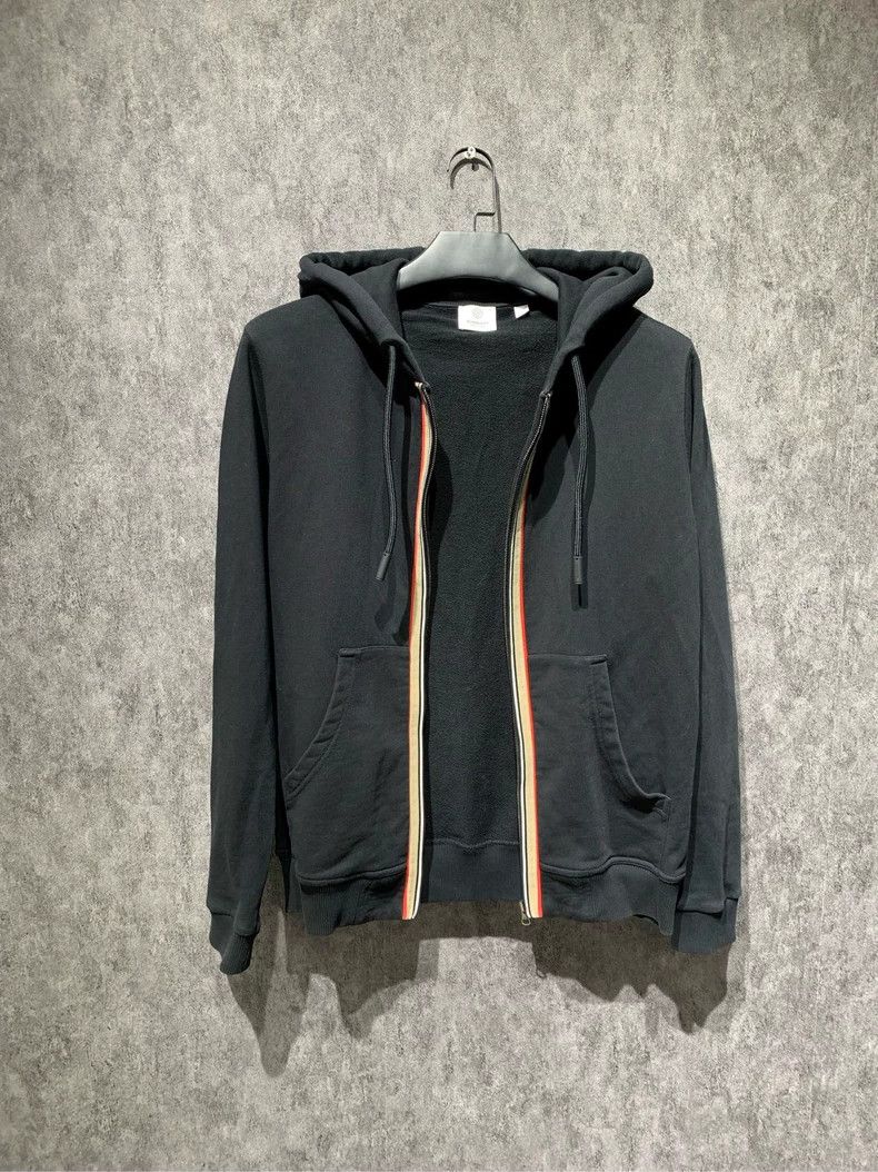 Burberry Burberry Black Stripe Hooded Zip Jacket Size XS / US 0-2 / IT 36-38 - 4 Thumbnail