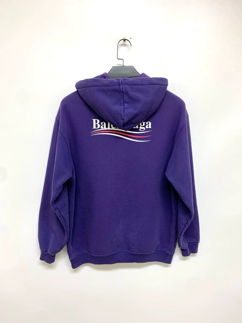 Balenciaga Balenciaga Purple Hoodie Size S Size S / US 4 / IT 40 - 2 Thumbnail