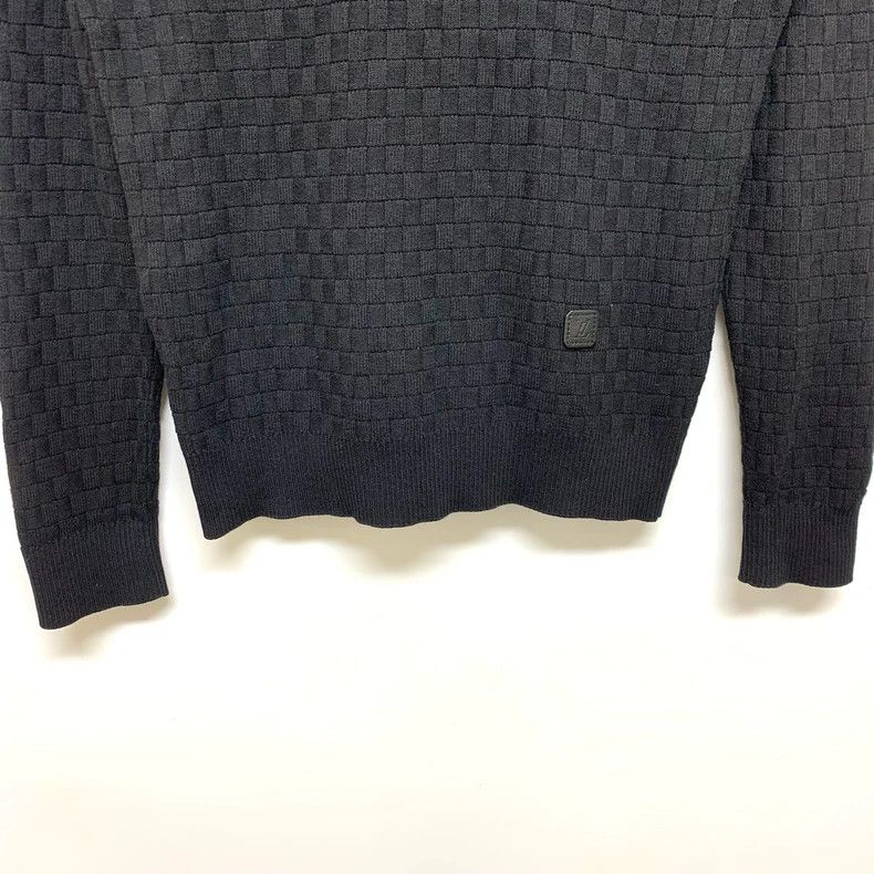 Louis Vuitton Louis Vuitton Navy Checkered Sweater Size S Size S / US 4 / IT 40 - 6 Thumbnail