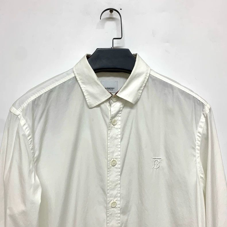 Burberry Burberry White TB Shirt Size L Size L / US 10 / IT 46 - 5 Thumbnail