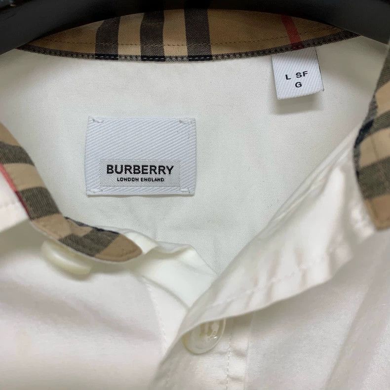 Burberry Burberry White TB Shirt Size L Size L / US 10 / IT 46 - 3 Thumbnail