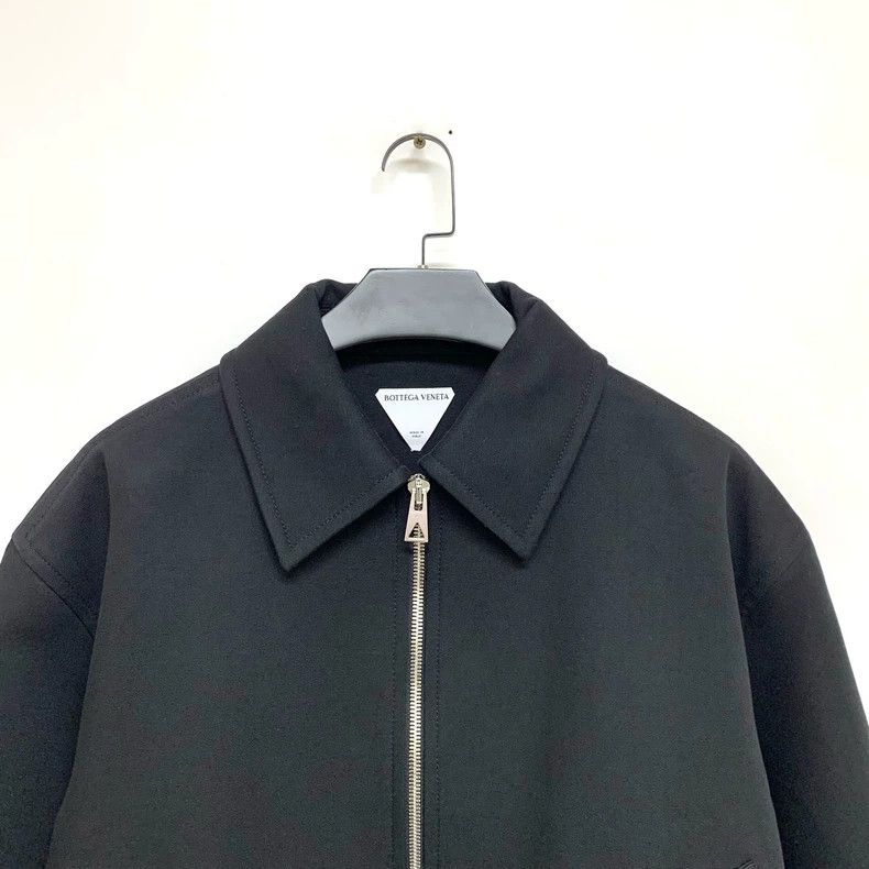 Bottega Veneta Bottega Veneta Black Collared Jacket Size XL / US 12-14 / IT 48-50 - 5 Thumbnail