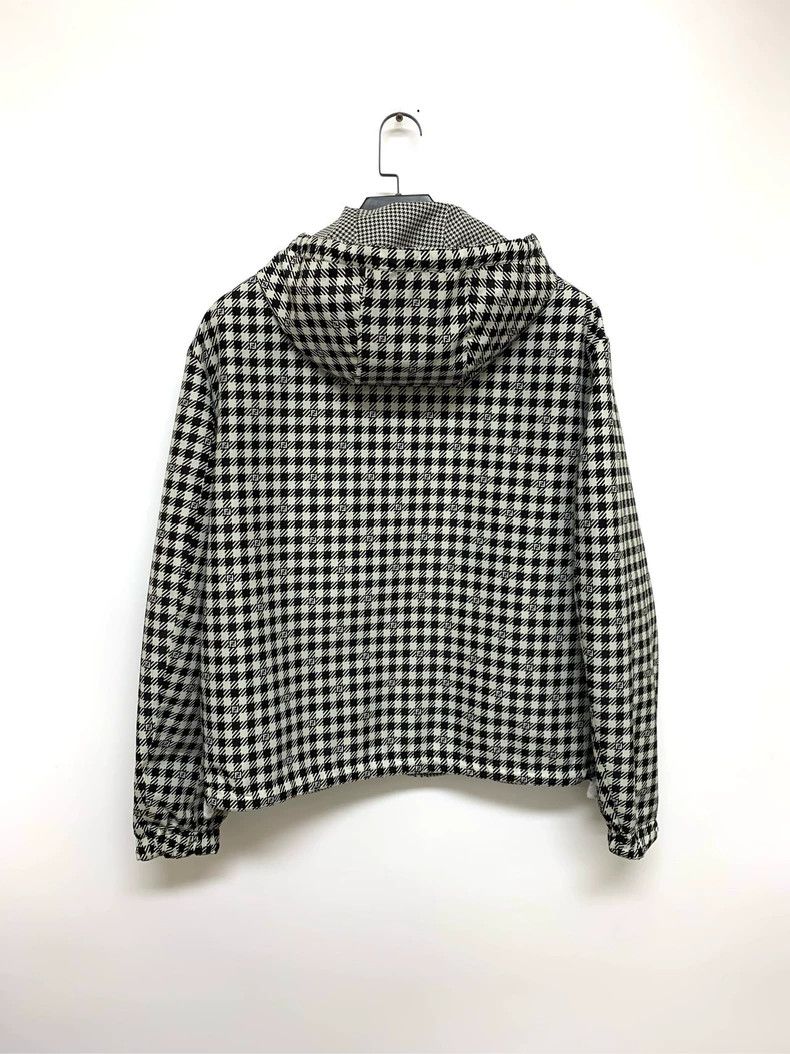 Fendi Fendi Double-Sided Houndstooth Hooded Jacket Size L / US 10 / IT 46 - 2 Thumbnail