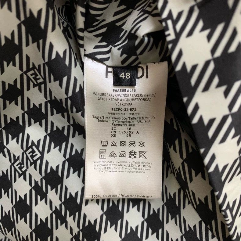 Fendi Fendi Double-Sided Houndstooth Hooded Jacket Size L / US 10 / IT 46 - 4 Thumbnail