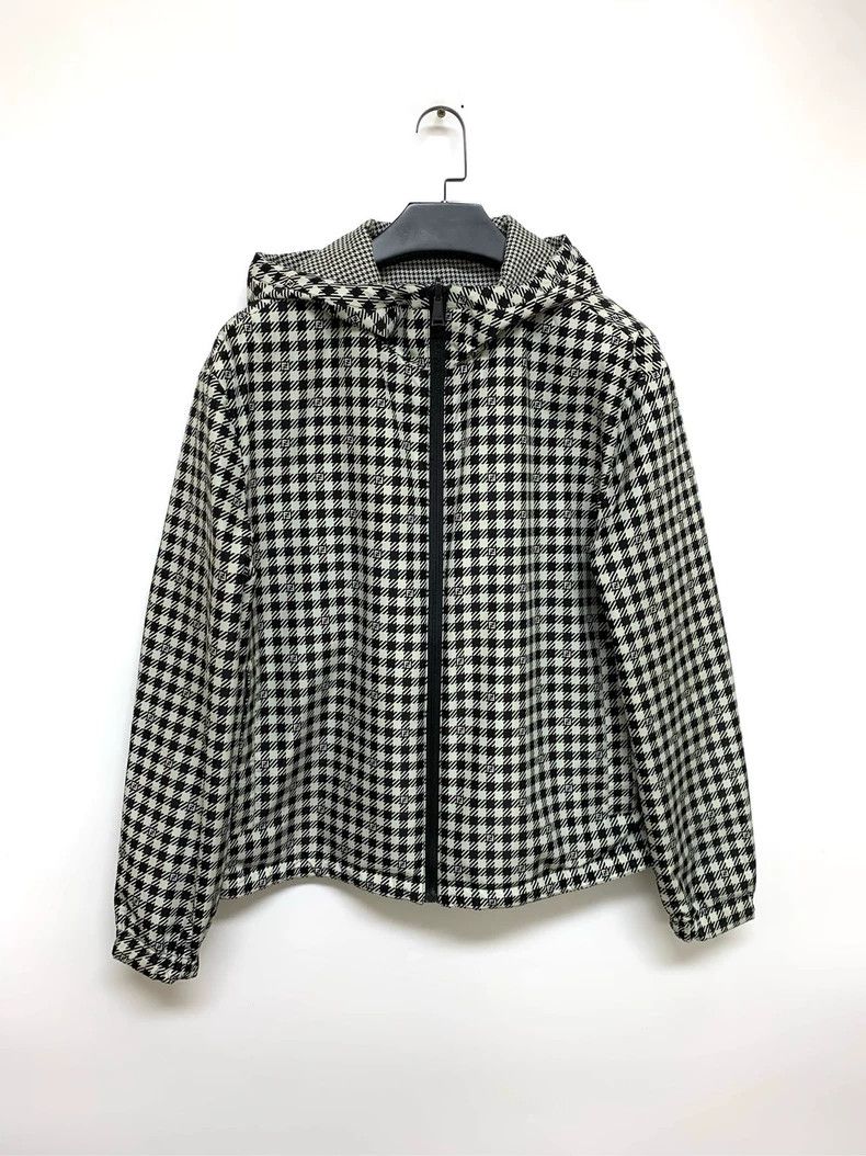 Fendi Fendi Double-Sided Houndstooth Hooded Jacket Size L / US 10 / IT 46 - 5 Thumbnail