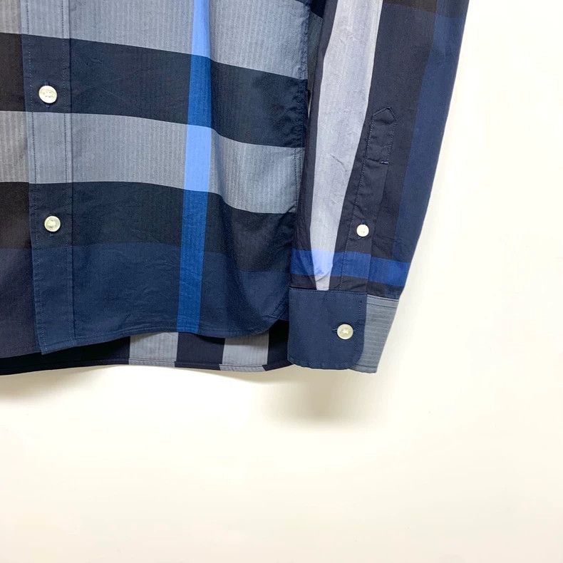 Burberry Burberry Blue Check Button-Up Shirt Size XS / US 0-2 / IT 36-38 - 8 Thumbnail