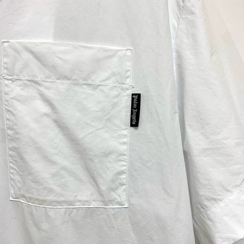 Palm Angels Palm Angels White Short Sleeve Shirt Size XL / US 12-14 / IT 48-50 - 8 Thumbnail