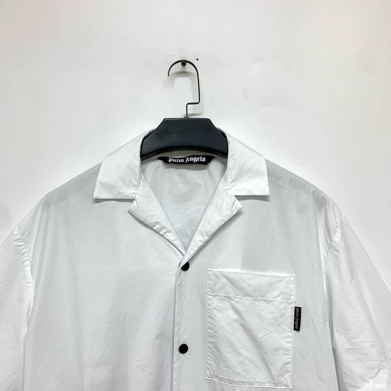 Palm Angels Palm Angels White Short Sleeve Shirt Size XL / US 12-14 / IT 48-50 - 5 Thumbnail