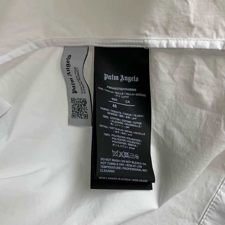 Palm Angels Palm Angels White Short Sleeve Shirt Size XL / US 12-14 / IT 48-50 - 4 Thumbnail
