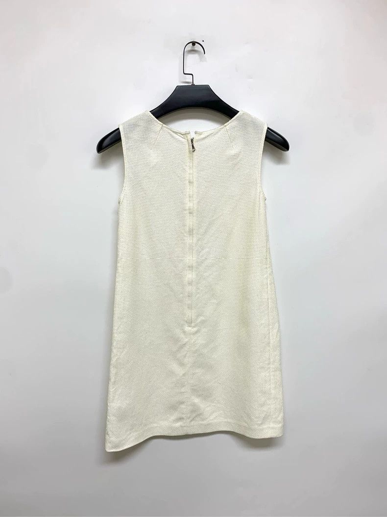 Dolce & Gabbana White Pearl-Decorated Sleeveless Top Size M / US 6-8 / IT 42-44 - 2 Thumbnail