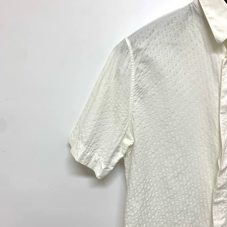 Dior Dior Short Sleeve Embossed Pattern Shirt Size L / US 10 / IT 46 - 7 Thumbnail