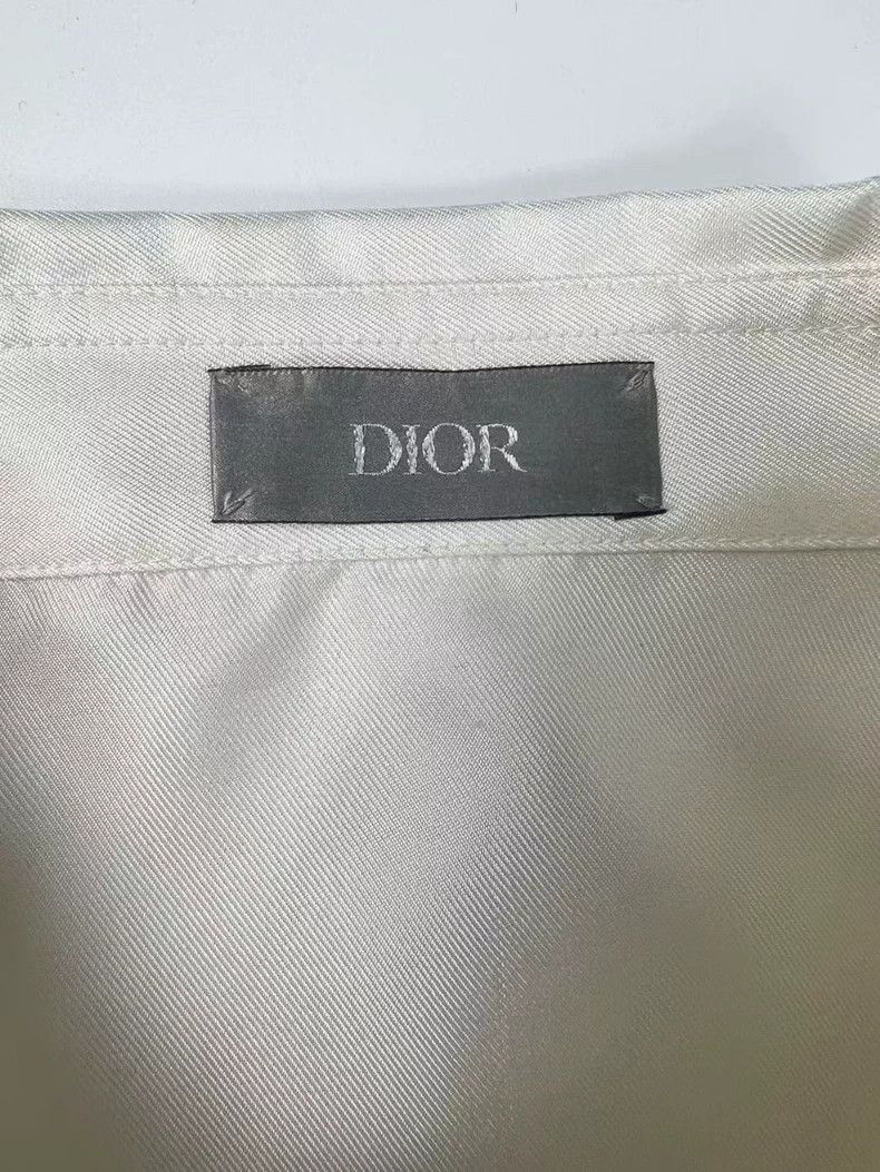 Dior Dior Silk Artist Logo Shirt in Off-White Size L / US 10 / IT 46 - 3 Thumbnail