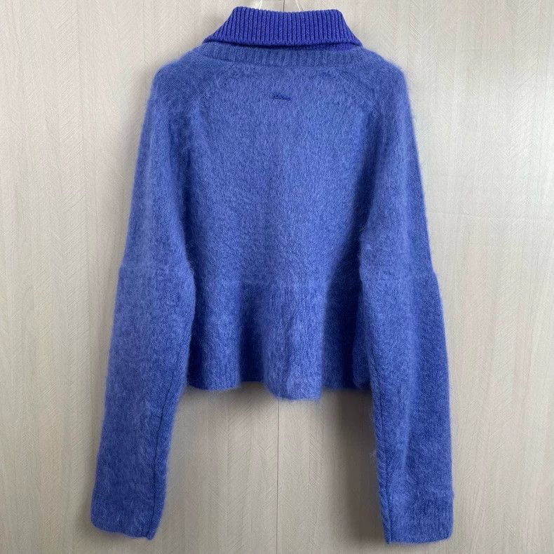 Loewe Loewe Blue Wool Long Sleeve Sweater Size L / US 10 / IT 46 - 2 Thumbnail