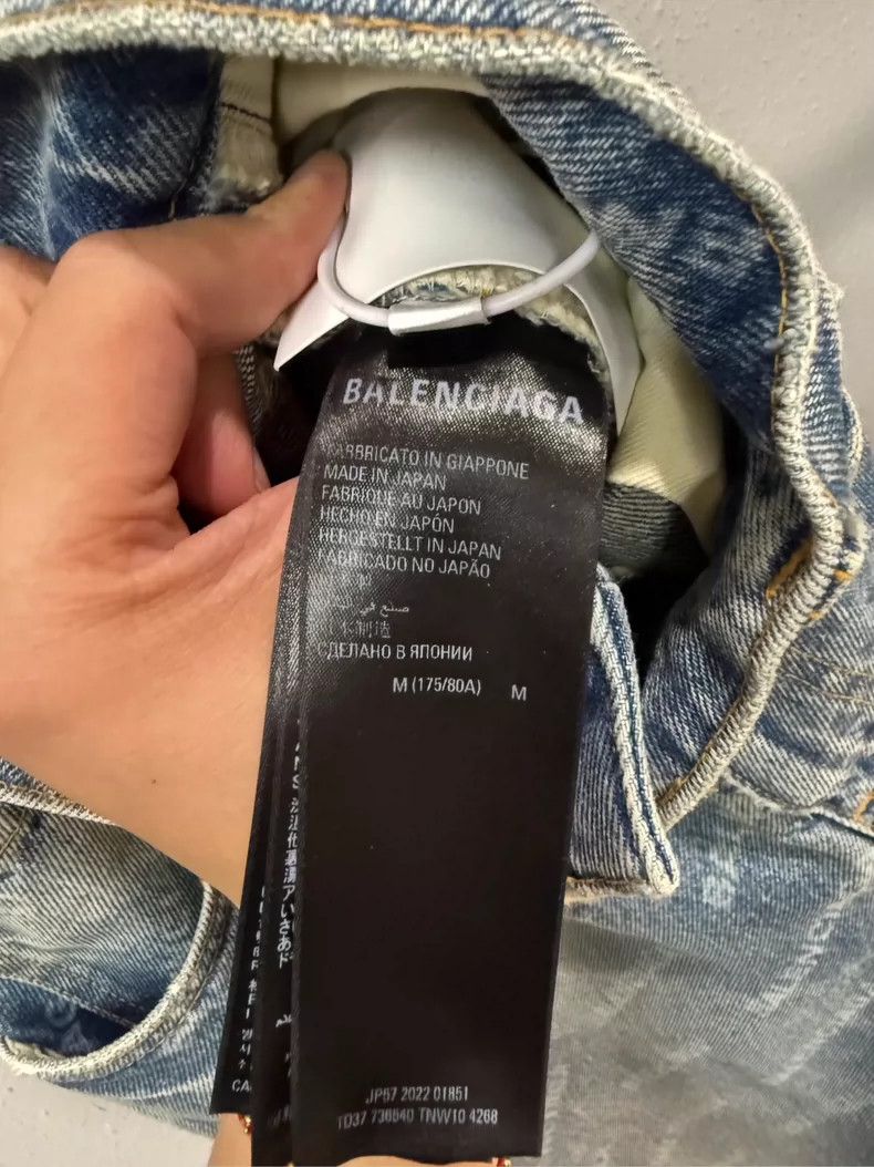 Balenciaga Balenciaga Printed Denim Pants Size M Size 26" / US 2 / IT 38 - 4 Thumbnail