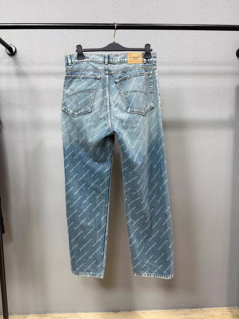 Balenciaga Balenciaga Printed Denim Pants Size M Size 26" / US 2 / IT 38 - 2 Thumbnail