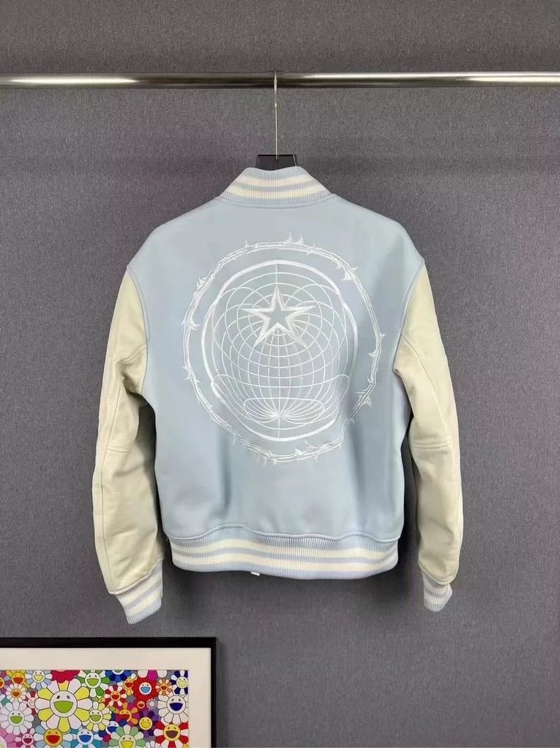 Burberry Burberry Sky Blue Baseball Jacket Size XL / US 12-14 / IT 48-50 - 2 Thumbnail
