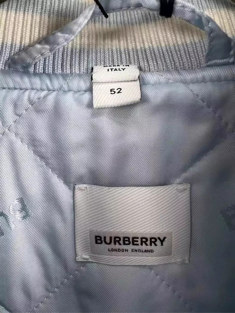 Burberry Burberry Sky Blue Baseball Jacket Size XL / US 12-14 / IT 48-50 - 5 Thumbnail