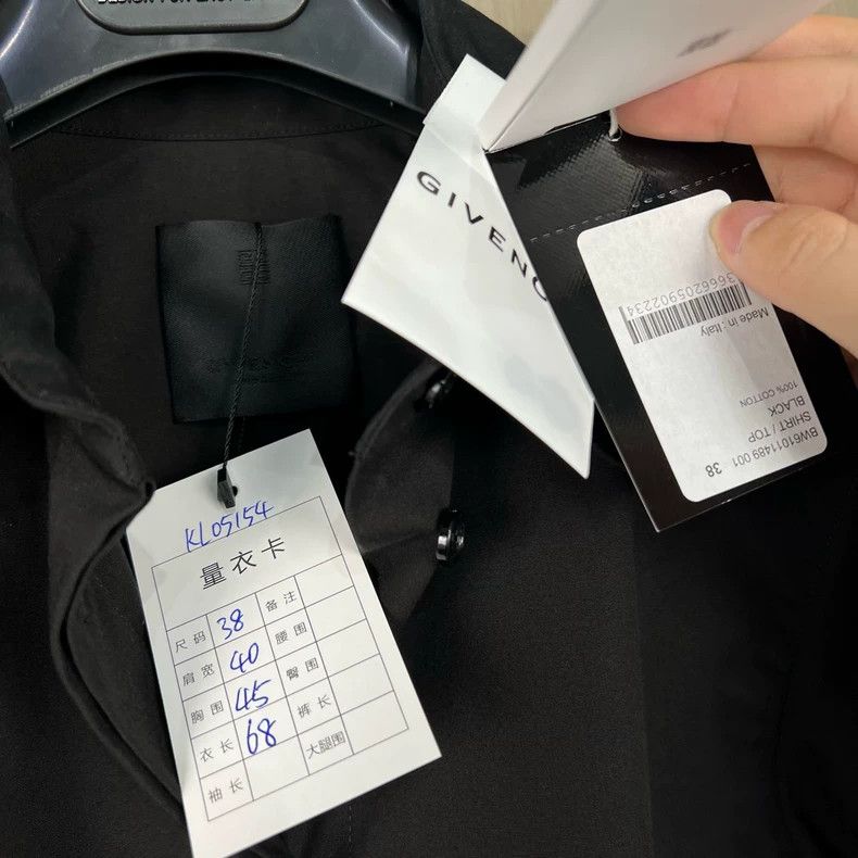 Givenchy Givenchy Black Embroidered Logo Shirt Jacket Size M / US 6-8 / IT 42-44 - 7 Thumbnail