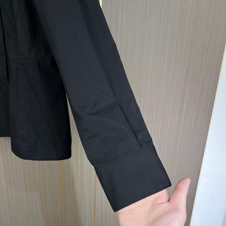 Givenchy Givenchy Black Embroidered Logo Shirt Jacket Size M / US 6-8 / IT 42-44 - 5 Thumbnail
