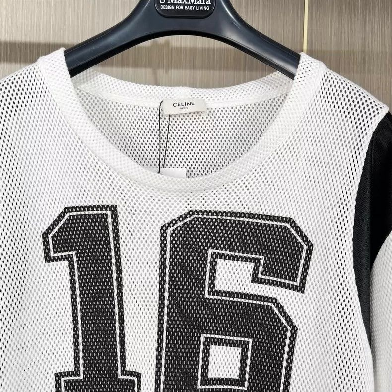 Celine Celine Black and White Mesh Crop Top Size XS / US 0-2 / IT 36-38 - 5 Thumbnail