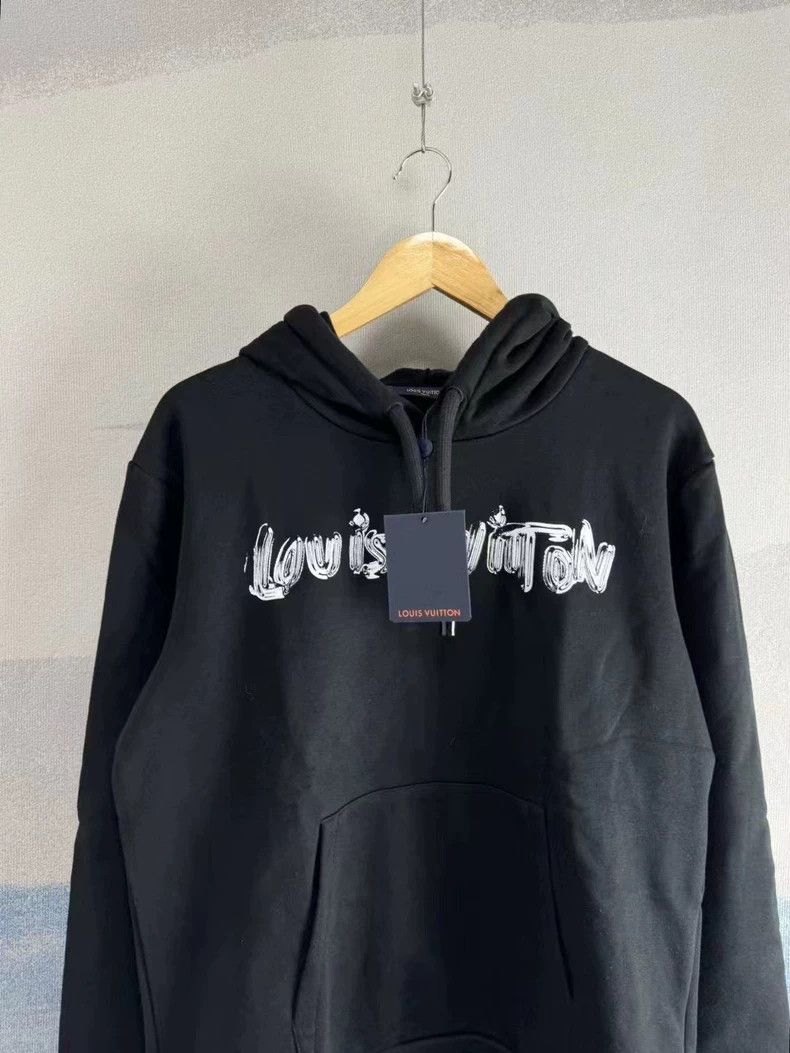 Louis Vuitton Louis Vuitton Black Graffiti Hoodie Size L / US 10 / IT 46 - 2 Thumbnail