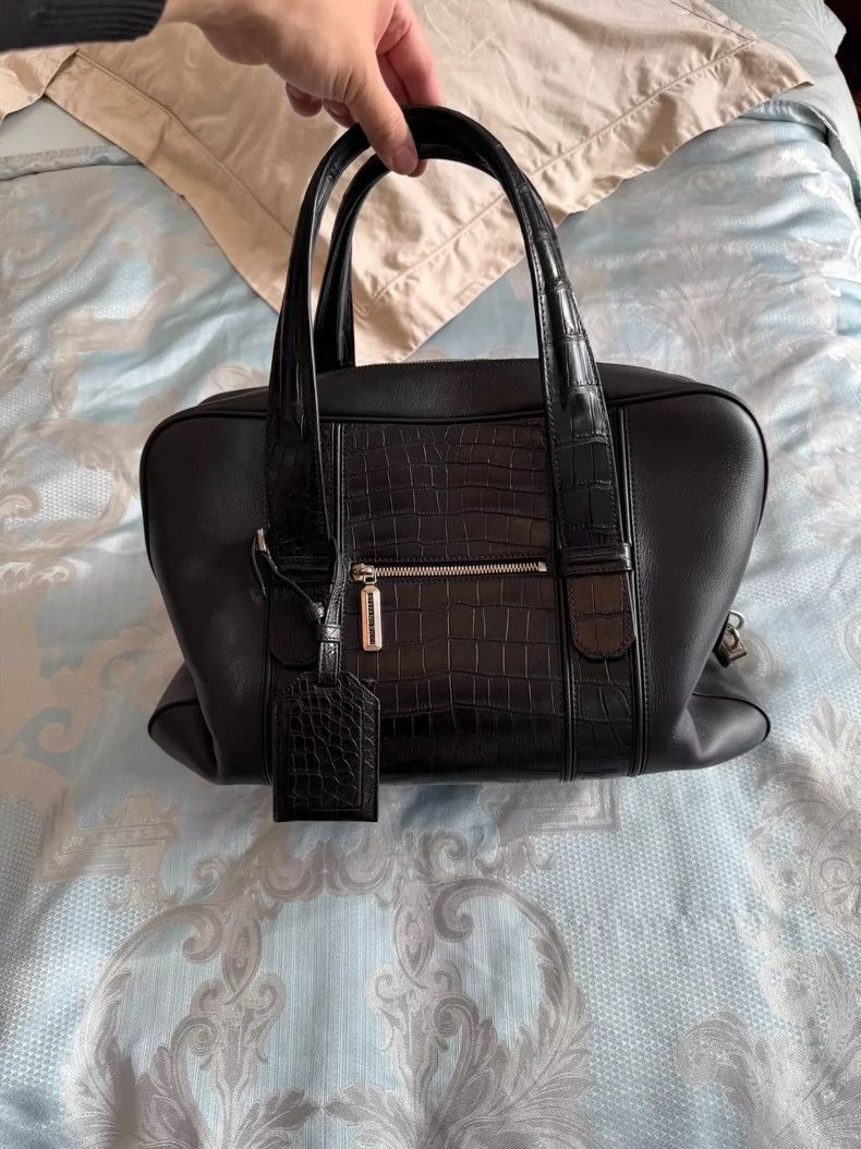 Stefano Ricci Stefano Ricci Stylish Bag with Crocodile Design Size ONE SIZE - 3 Thumbnail