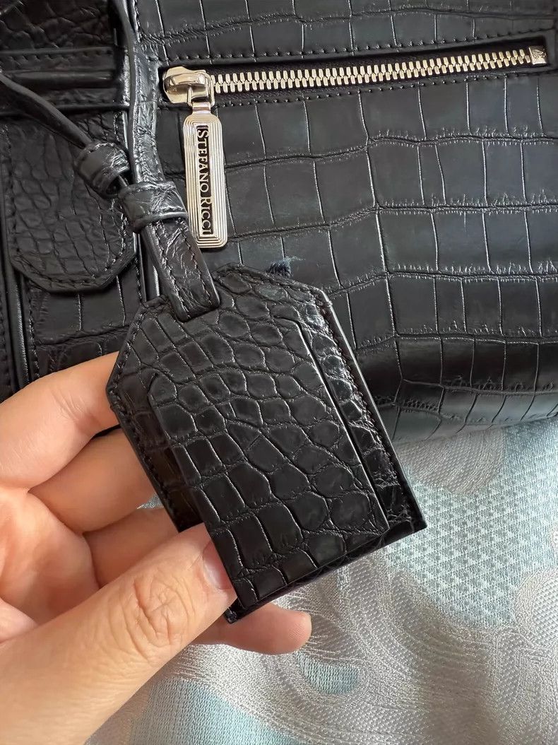 Stefano Ricci Stefano Ricci Stylish Bag with Crocodile Design Size ONE SIZE - 5 Thumbnail