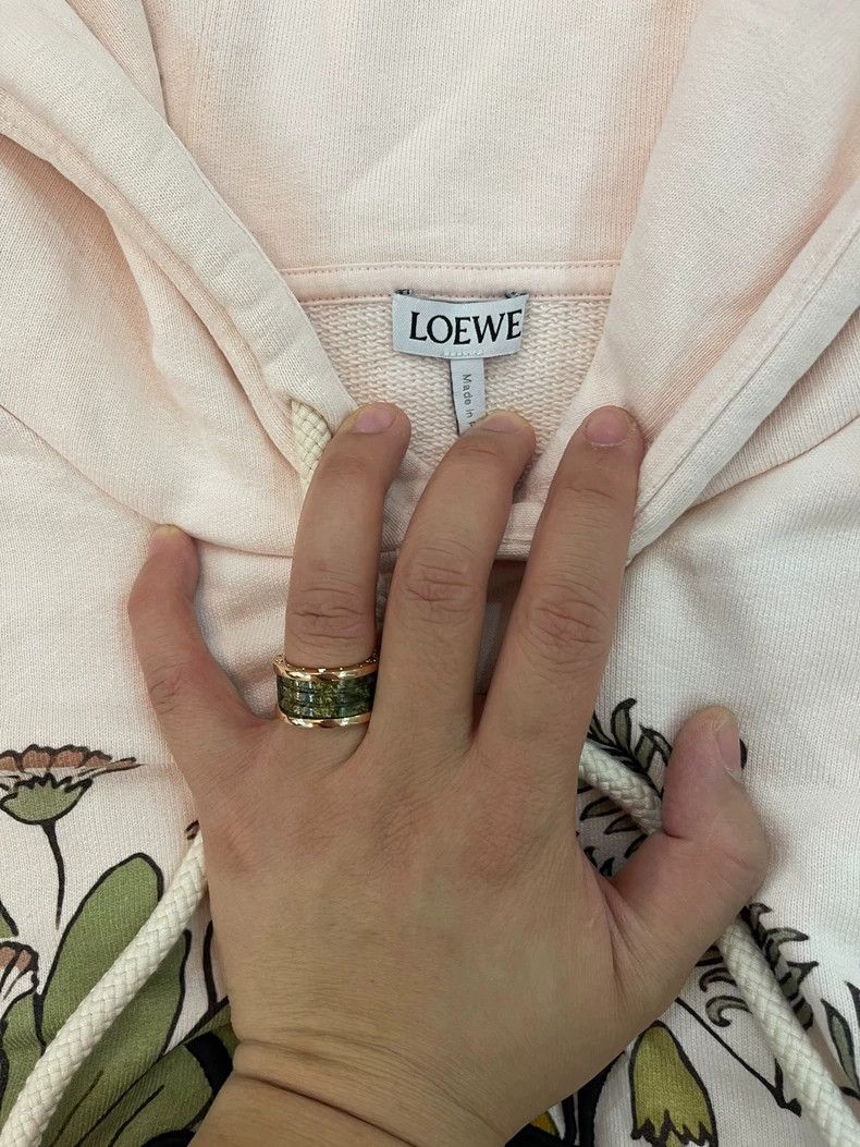 LOEWE Embroidered Hoodie with Graffiti Design