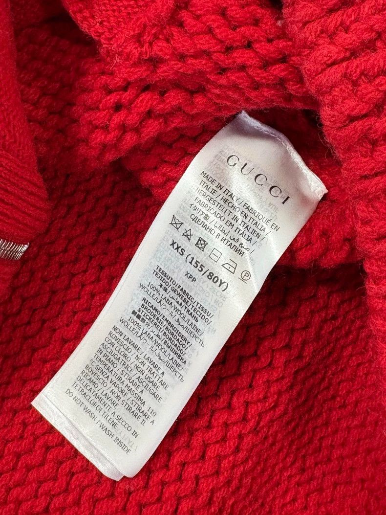 Gucci Gucci x Adidas Red Brown Knit Zip Coat Size XXS / US 00 / IT 34 - 6 Thumbnail