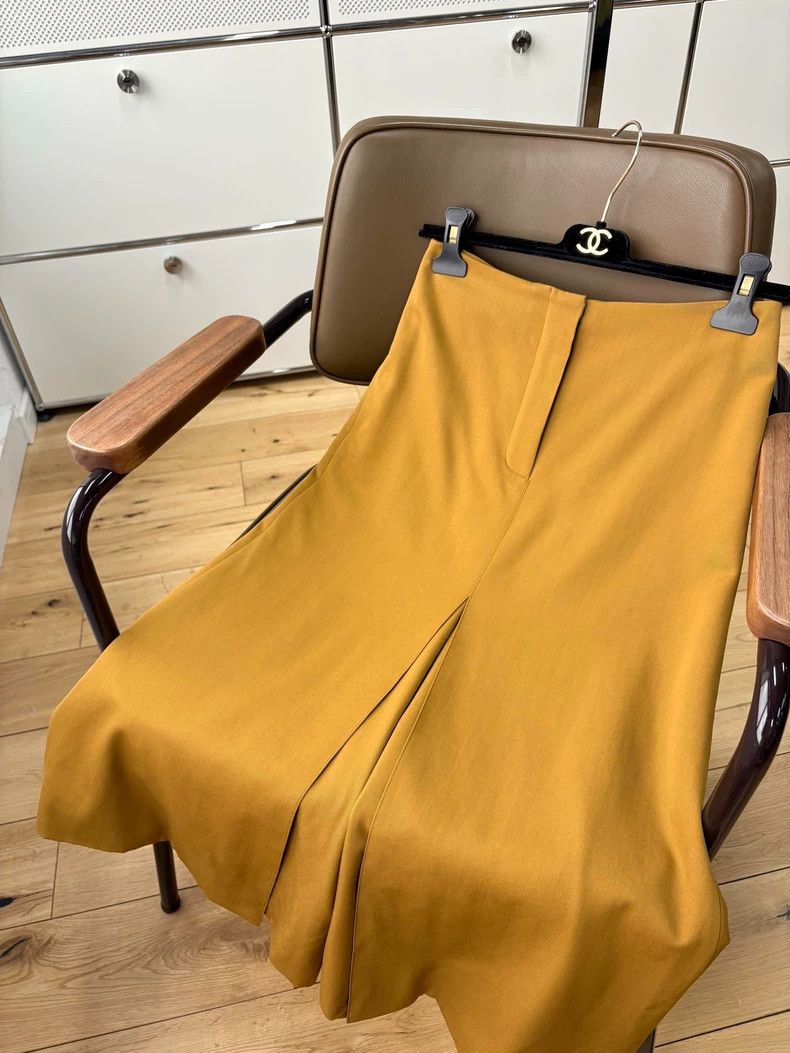 Hermes Hermes Yellow Wool Skirt Pants Size 34 Size 34" / US 12 / IT 48 - 5 Thumbnail