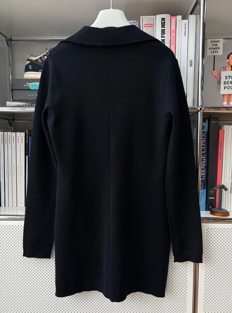 Saint Laurent Paris Black Knit Dress with Cross Ties by Saint Laurent Size M / US 6-8 / IT 42-44 - 4 Thumbnail