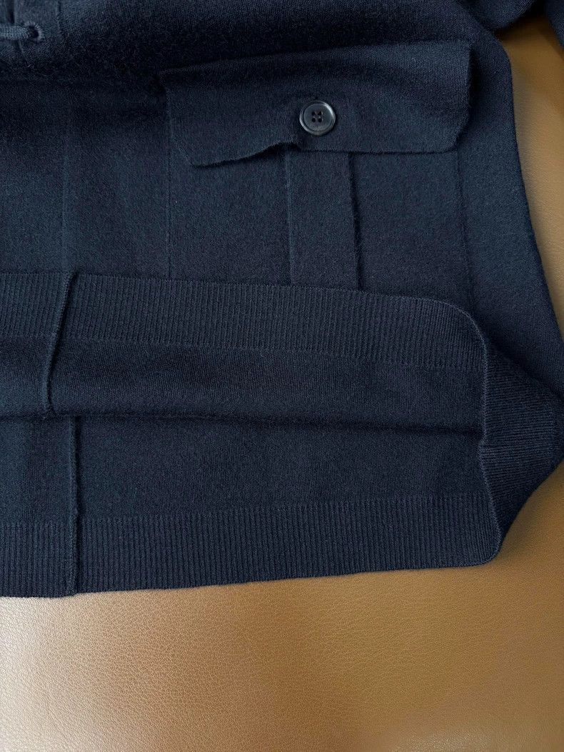 Saint Laurent Paris Black Knit Dress with Cross Ties by Saint Laurent Size M / US 6-8 / IT 42-44 - 8 Thumbnail