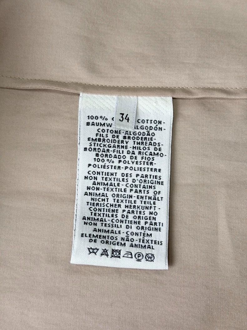 Hermes Casual Khaki Roll Sleeve Shirt Size 34 Size S / US 4 / IT 40 - 9 Thumbnail