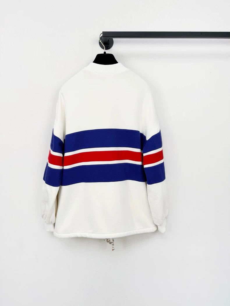 Gucci Gucci Baseball Jacket in White with Stripes Size S / US 4 / IT 40 - 5 Thumbnail
