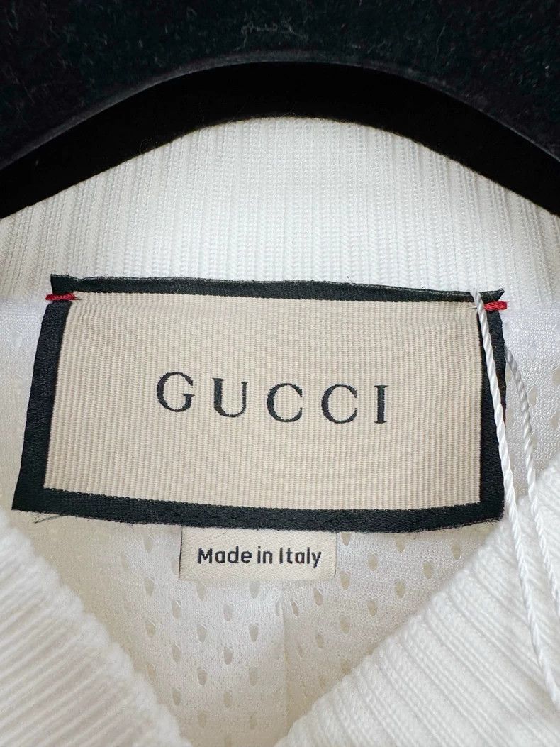Gucci Gucci Baseball Jacket in White with Stripes Size S / US 4 / IT 40 - 3 Thumbnail