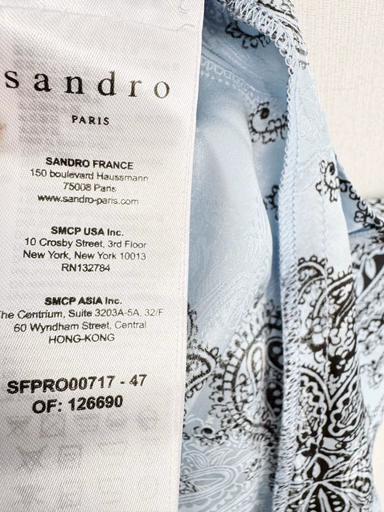 Celine Sandro Floral Print Long Sleeve Dress Size M / US 6-8 / IT 42-44 - 2 Thumbnail