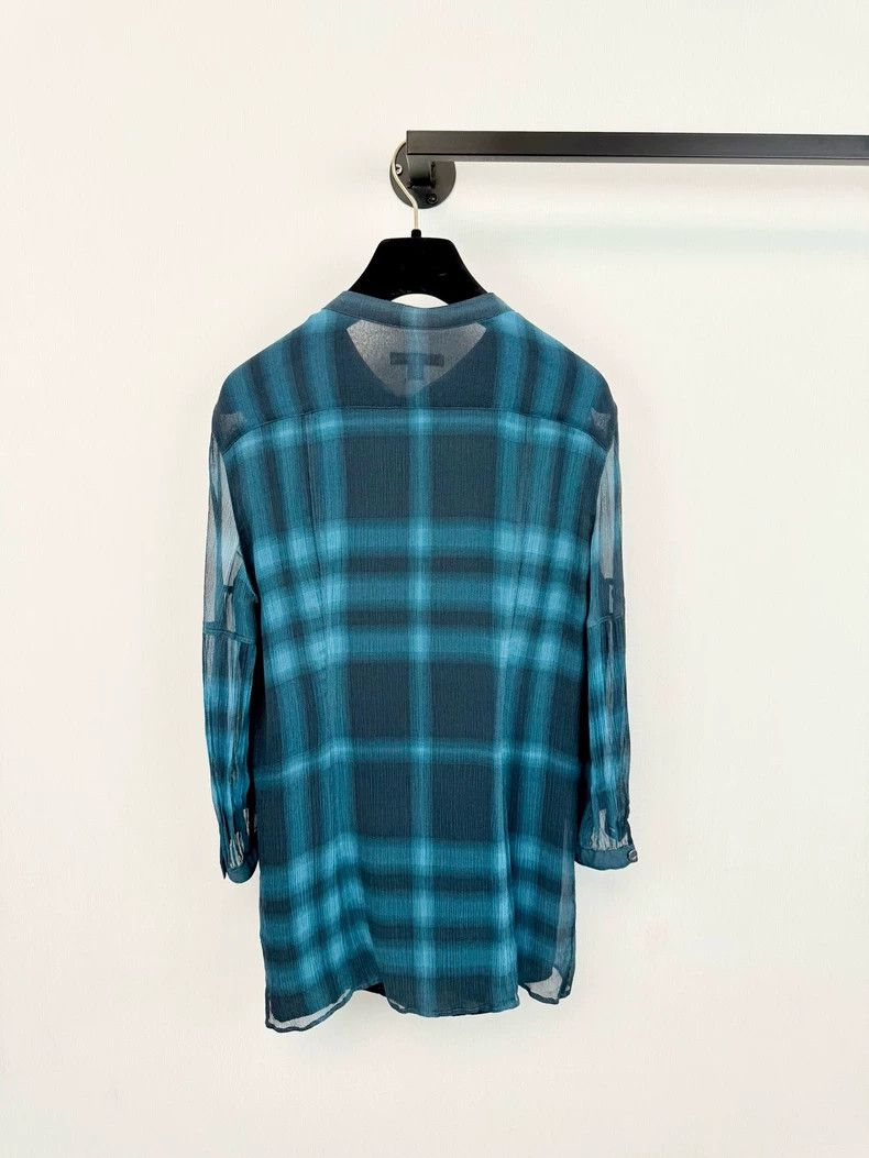 Burberry Burberry Checked Shirt Size S Blue Color Size S / US 4 / IT 40 - 5 Thumbnail