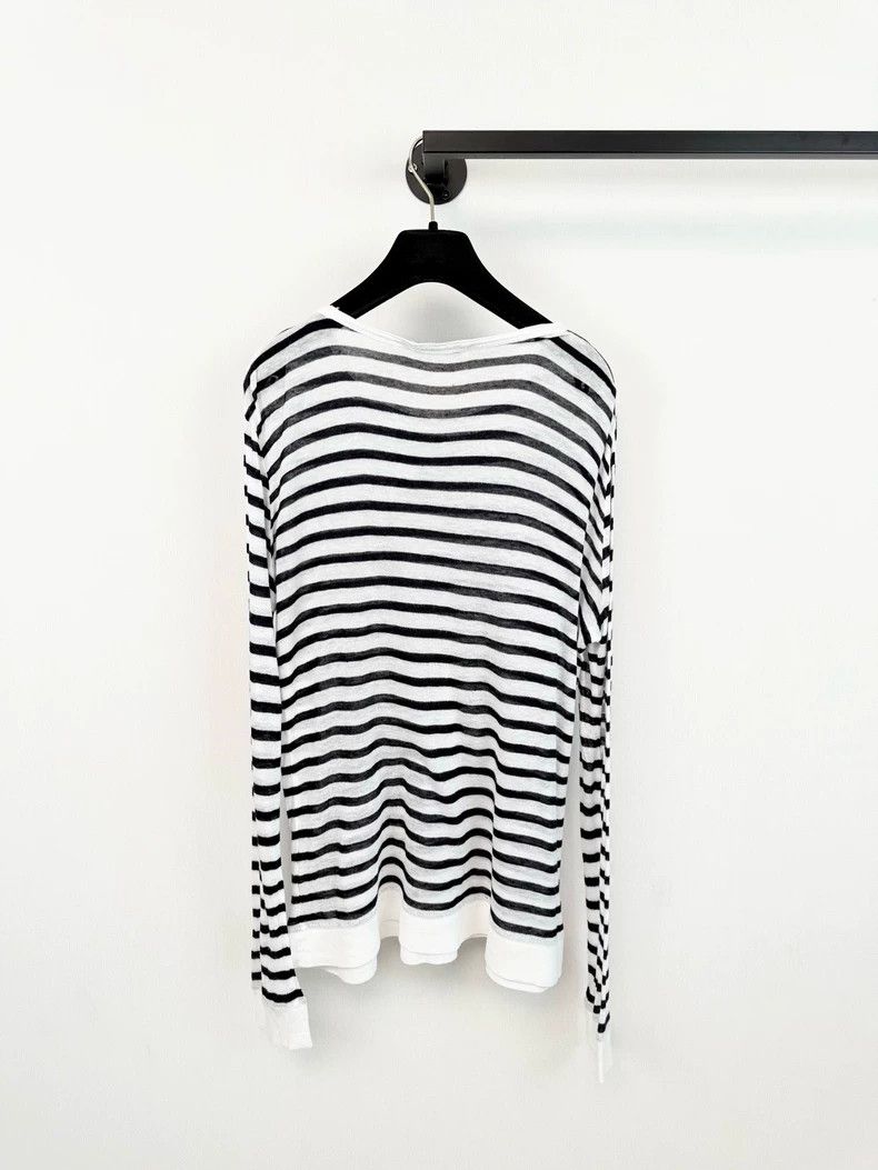 Alexander Wang Alexander Wang Striped Long Sleeve Top Size S / US 4 / IT 40 - 4 Thumbnail